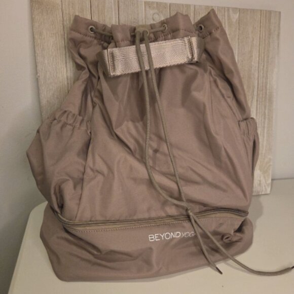 Beyond Yoga Handbags - BEYOND YOGA Convertible Backpack Gym Bag Tote BIRCH (Taupe)